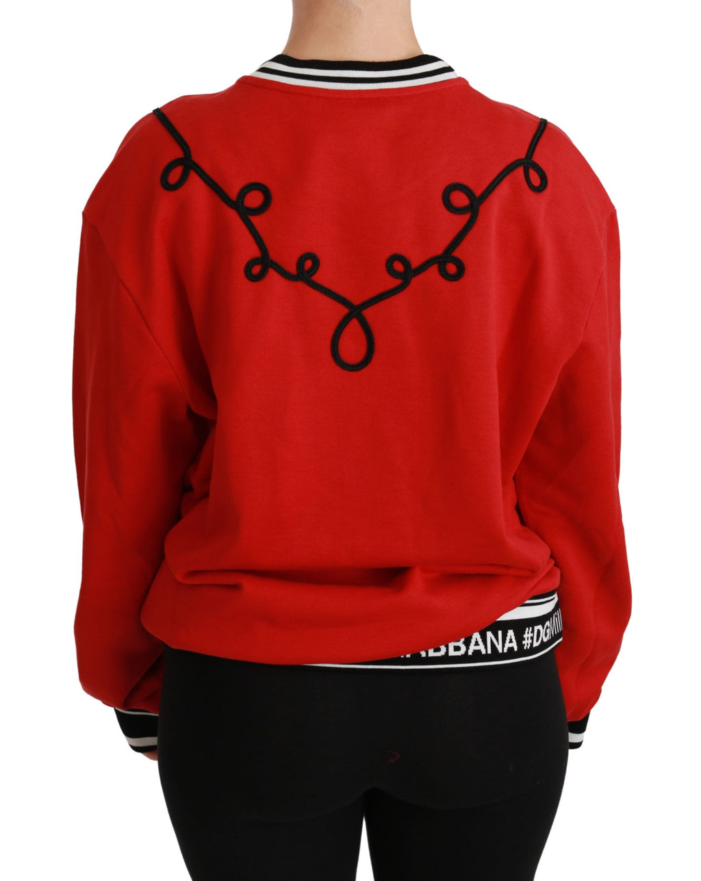 Dolce & Gabbana Red Queen Pailletten Pullover Love Pullover