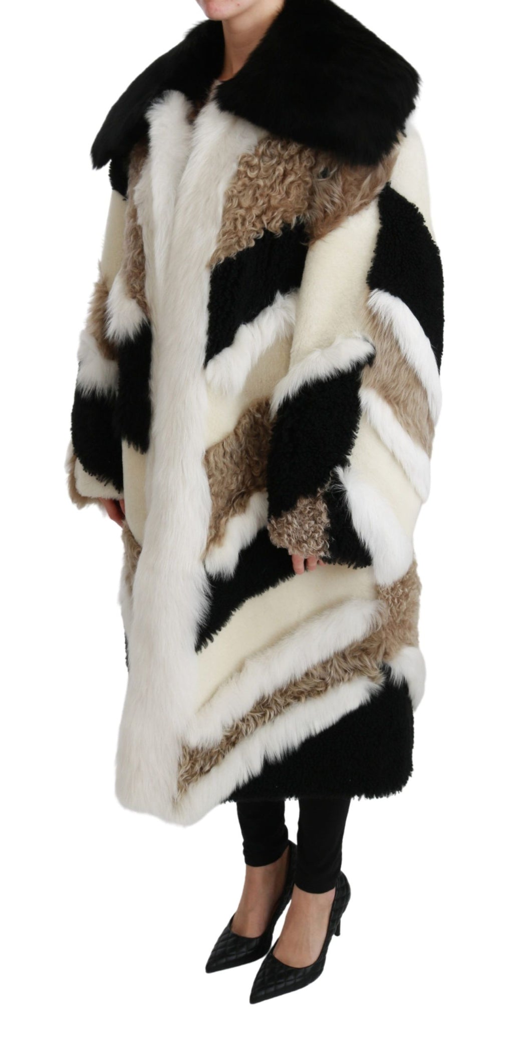 Dolce & Gabbana Schafspelz Shearling Cape Jacke Mantel