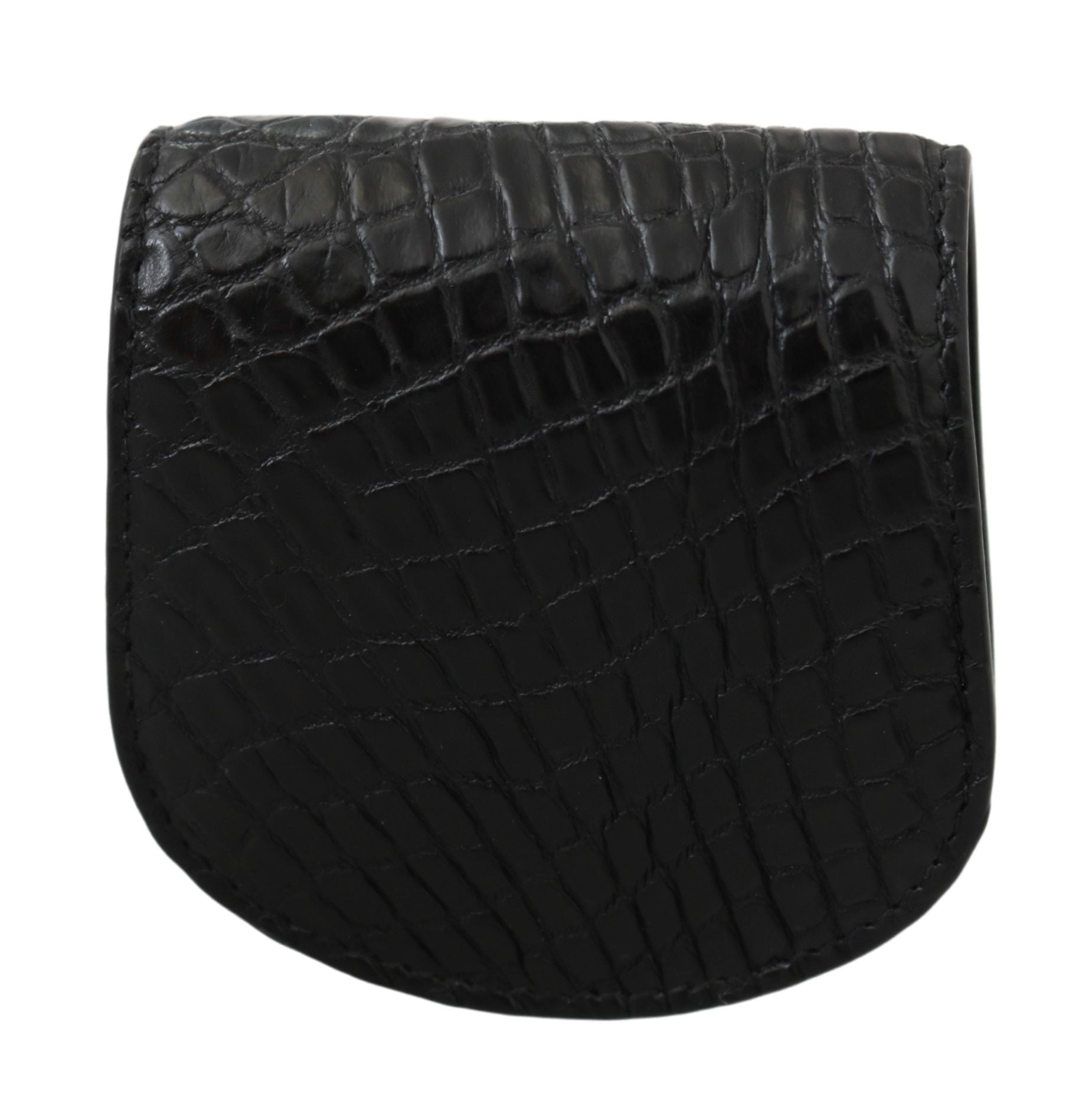 Dolce & Gabbana Schwarzes exotisches Skin Taschenkondom Etui Halter