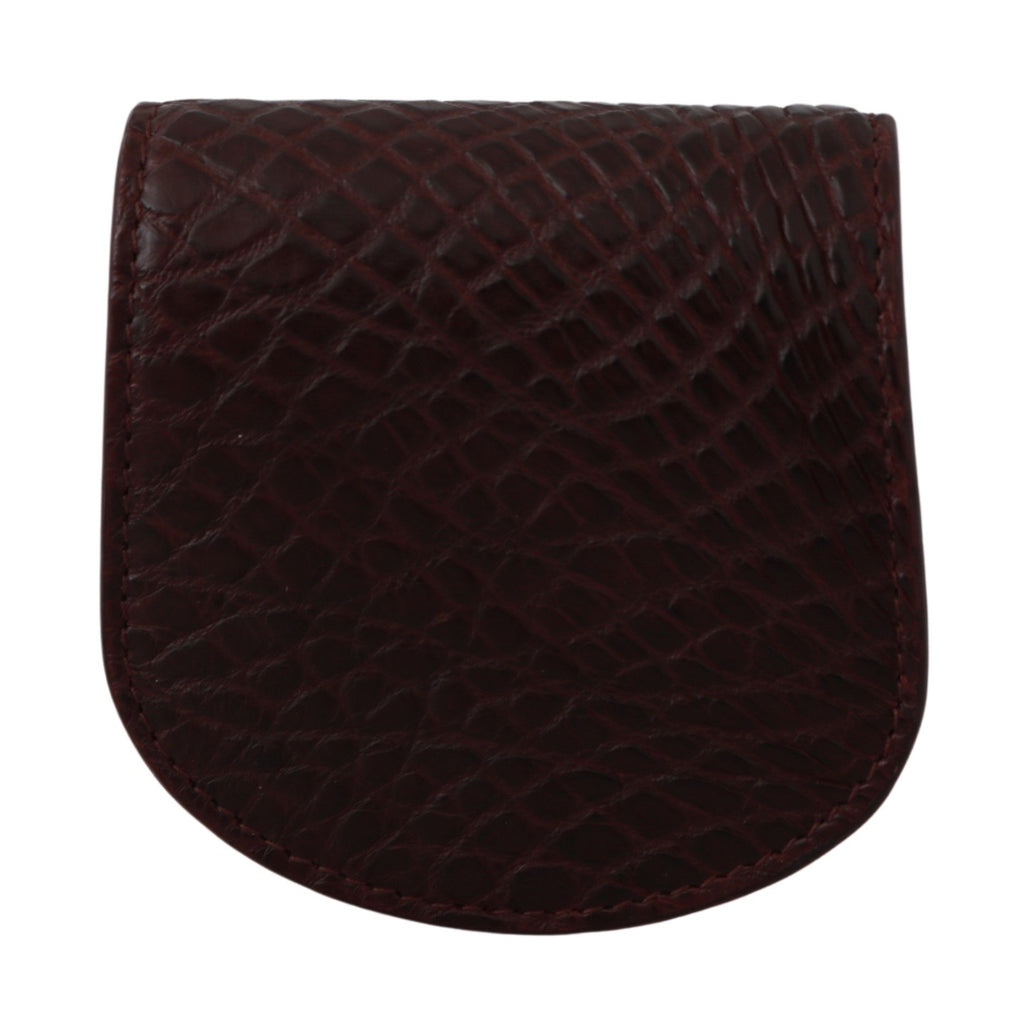 Dolce & Gabbana Brauner Exotenhaut-Taschenkondom-Etui-Halter