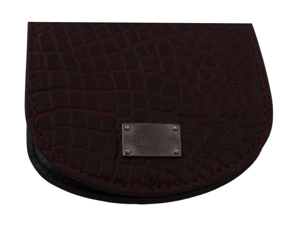 Dolce & Gabbana Brauner Exotenhaut-Taschenkondom-Etui-Halter