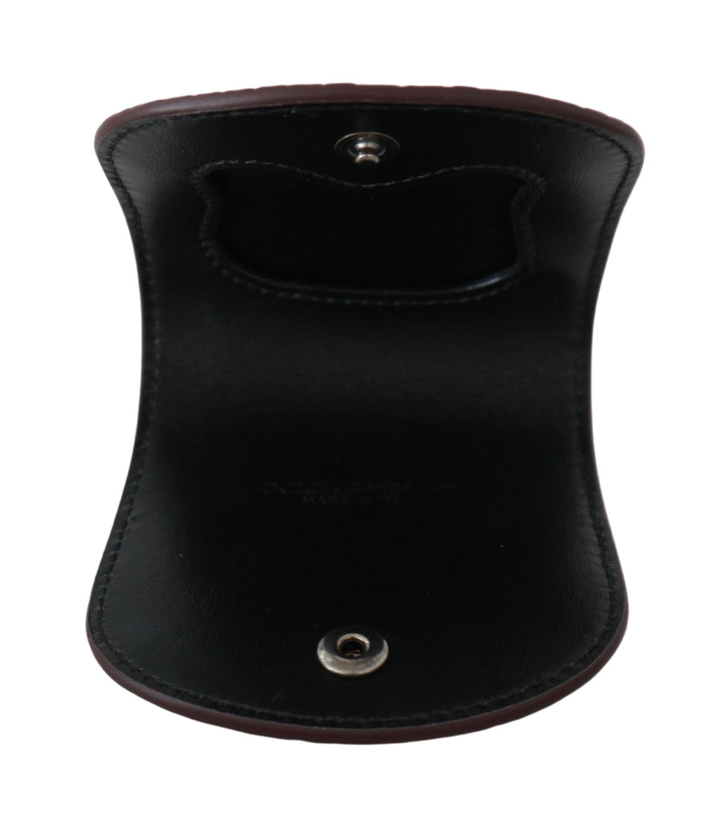Dolce & Gabbana Brauner Exotenhaut-Taschenkondom-Etui-Halter