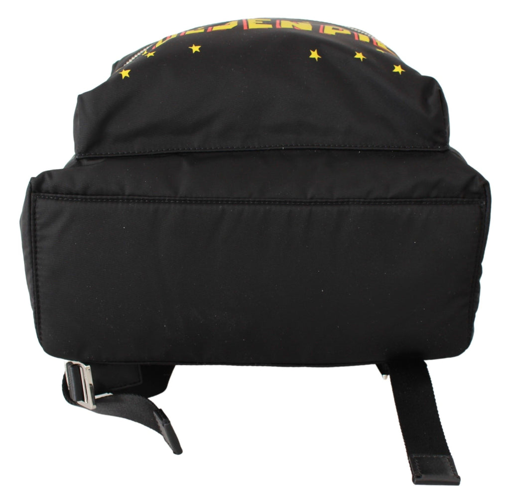 Dolce & Gabbana Schwarzes Goldenes Schwein des Jahres Schulrucksack