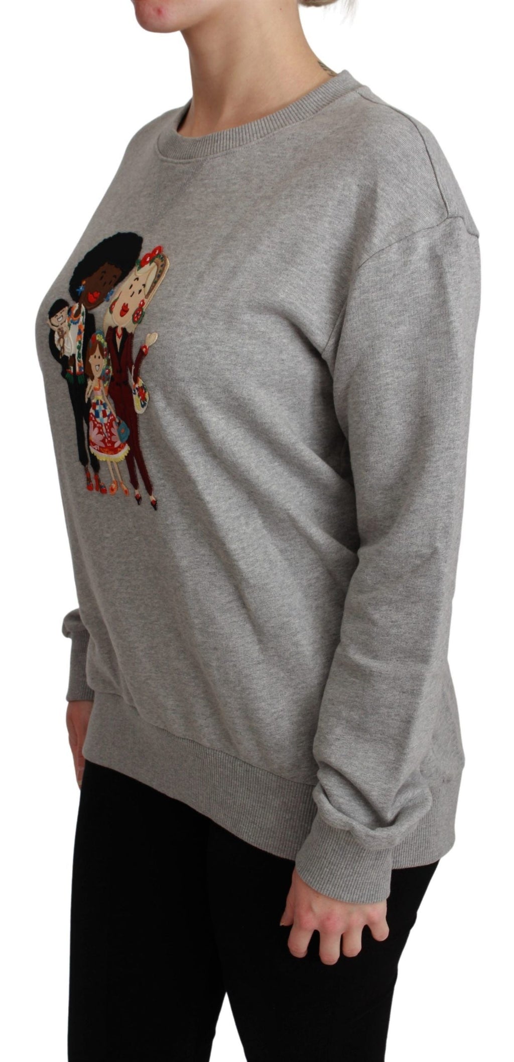 Dolce & Gabbana Grauer Baumwollpullover #dgfamily