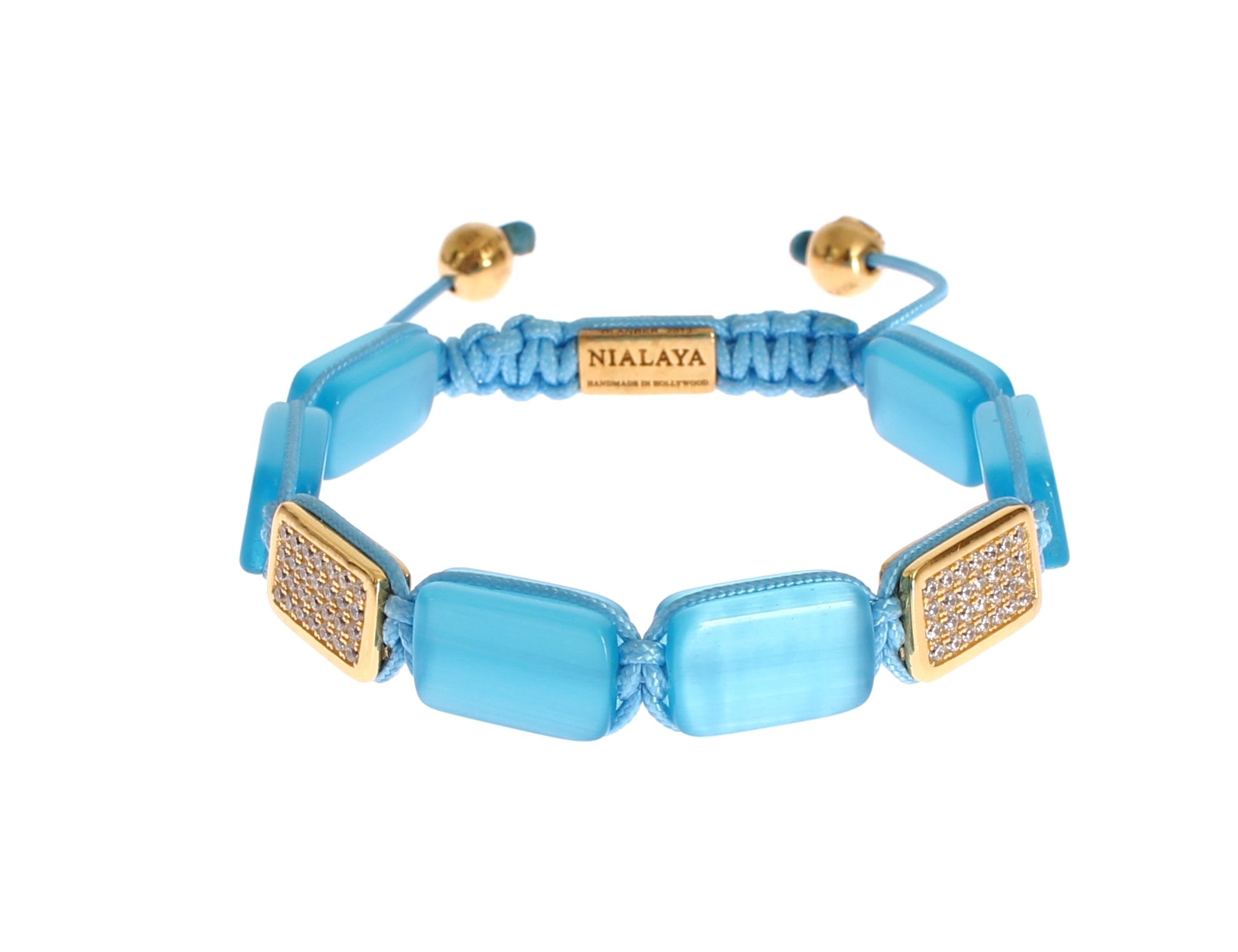 Nialaya CZ Opal 18K Gold 925 Armband