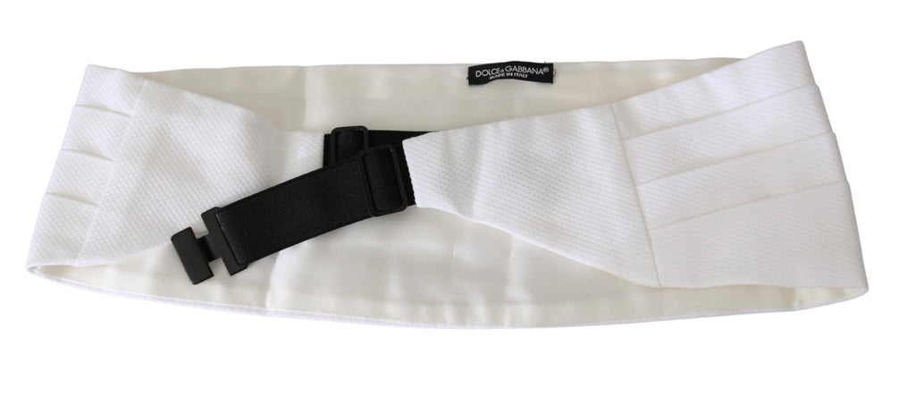 Dolce & Gabbana Weißer Taillengürtel für Herren aus Baumwolle