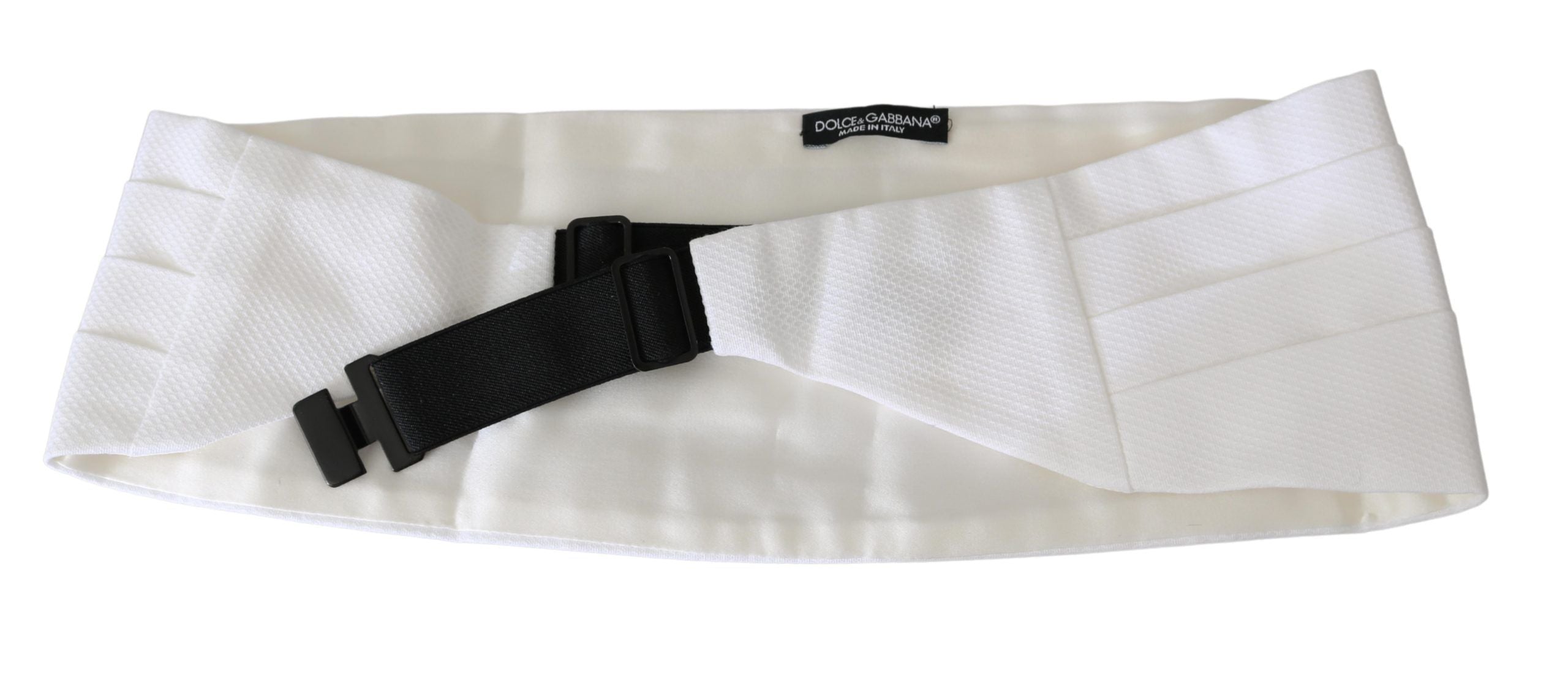 Dolce & Gabbana Weißer Taillengürtel für Herren aus Baumwolle