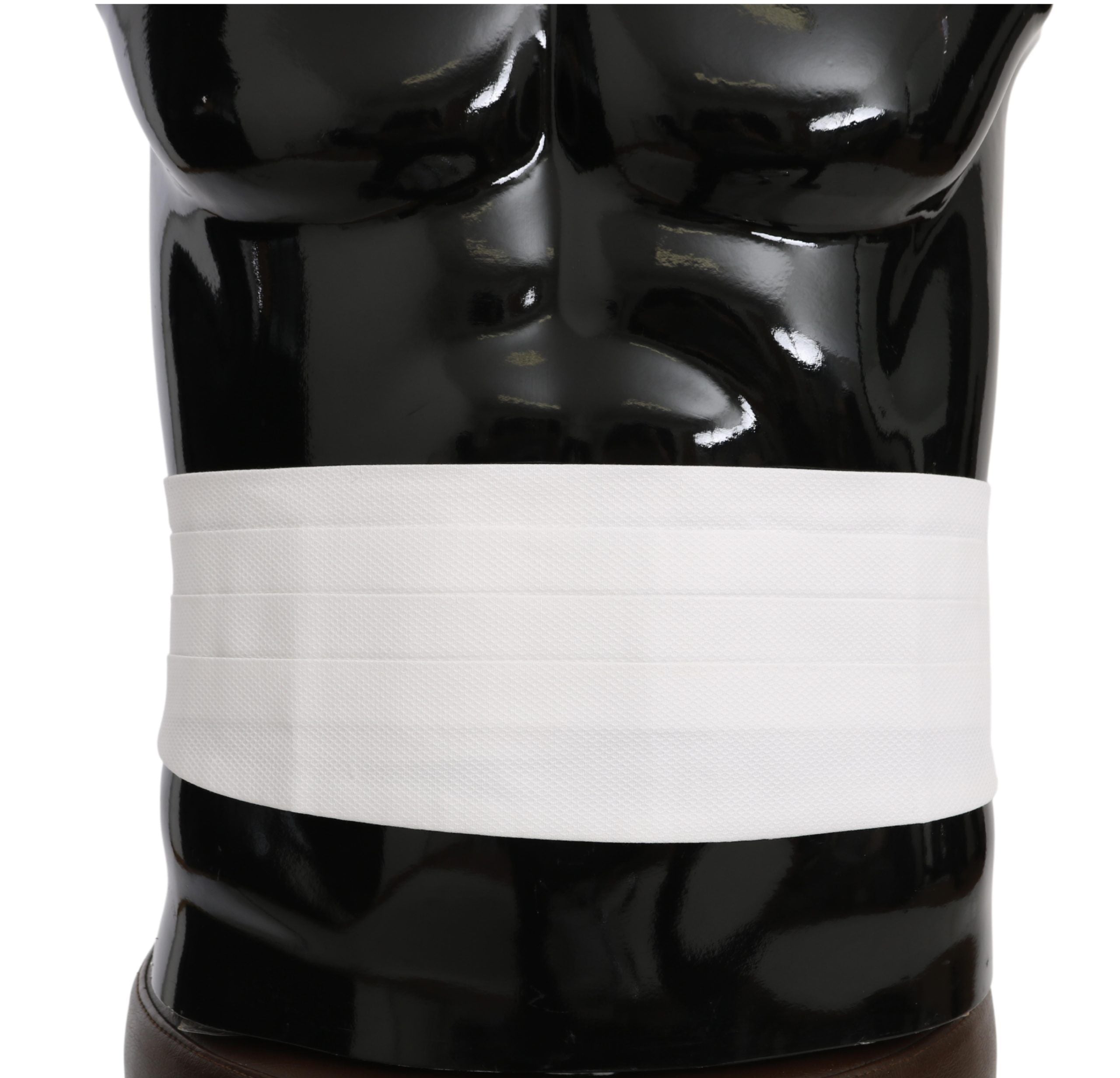 Dolce & Gabbana Weißer Taillengürtel für Herren aus Baumwolle
