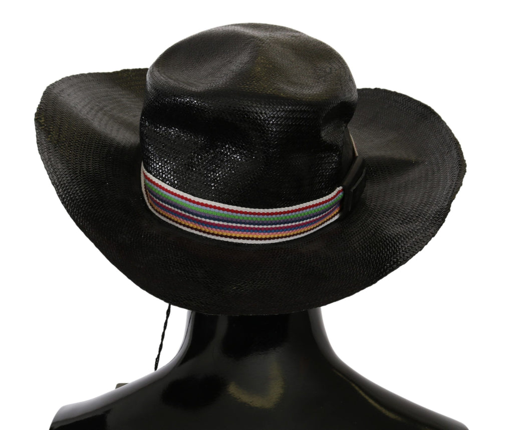 Costume National Schwarzer Cowboyhut mit breiter Krempe
