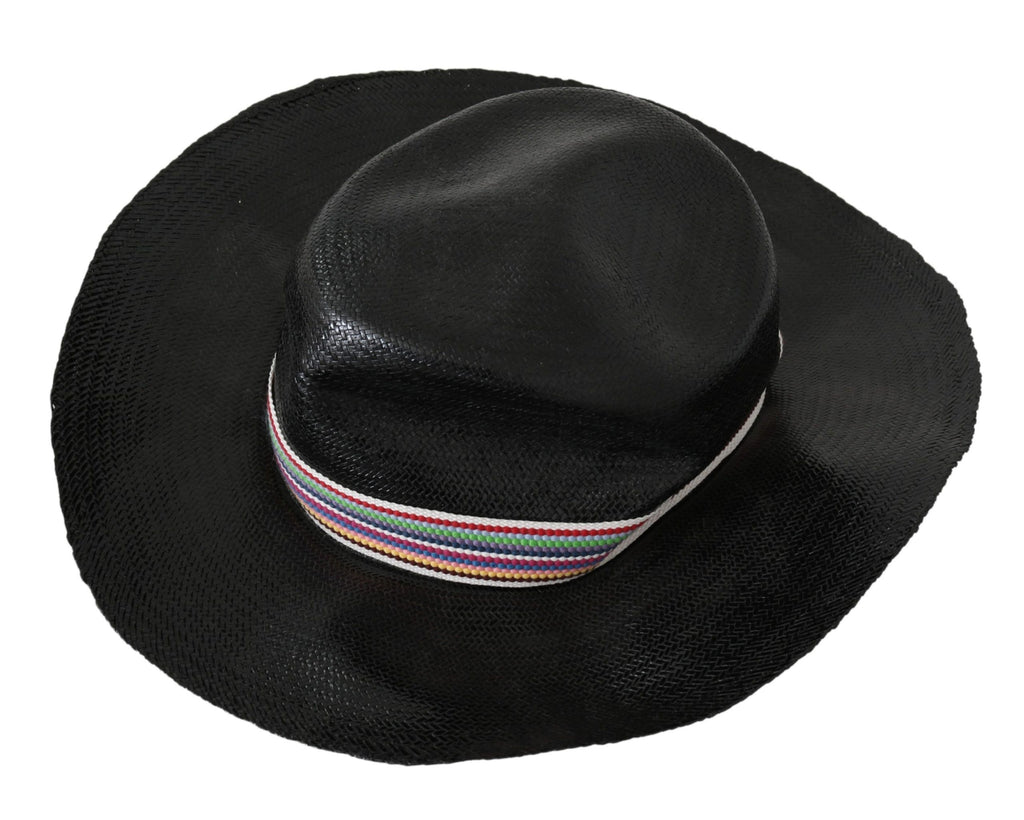 Costume National Schwarzer Cowboyhut mit breiter Krempe
