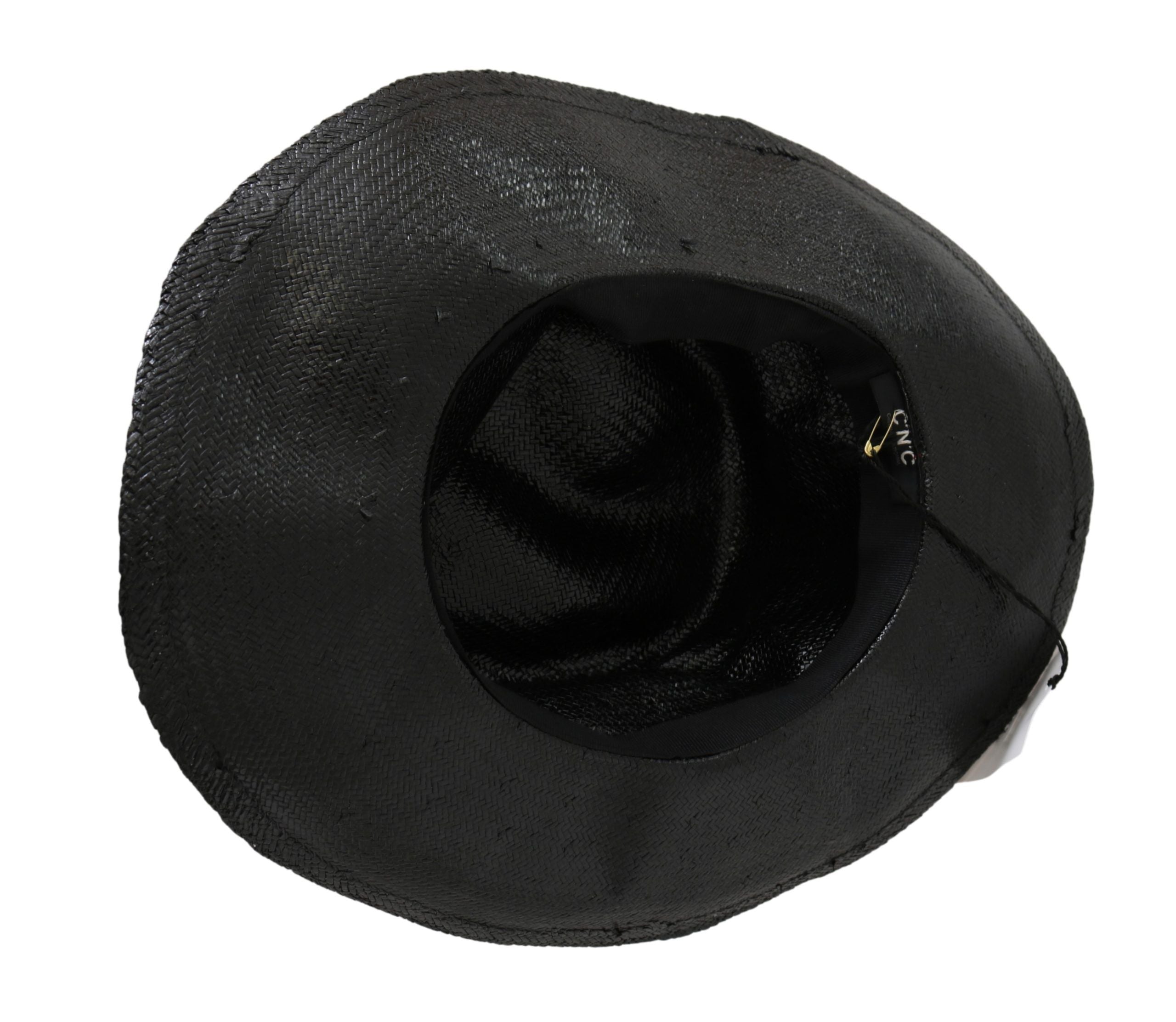Costume National Schwarzer Cowboyhut mit breiter Krempe