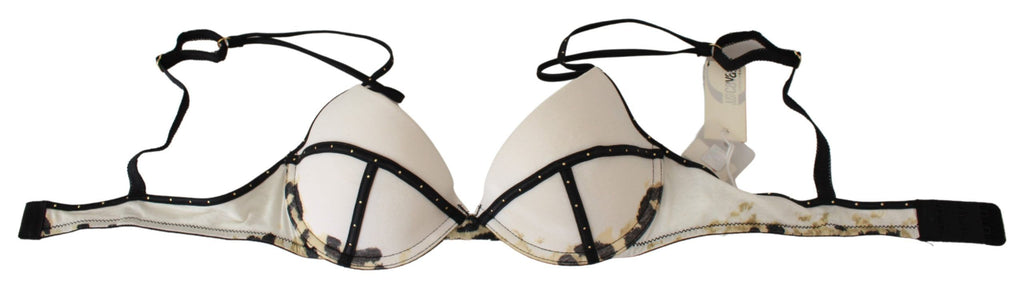 Just Cavalli Weißer Polyester-Elasthan-Push-up-BH Unterwäsche