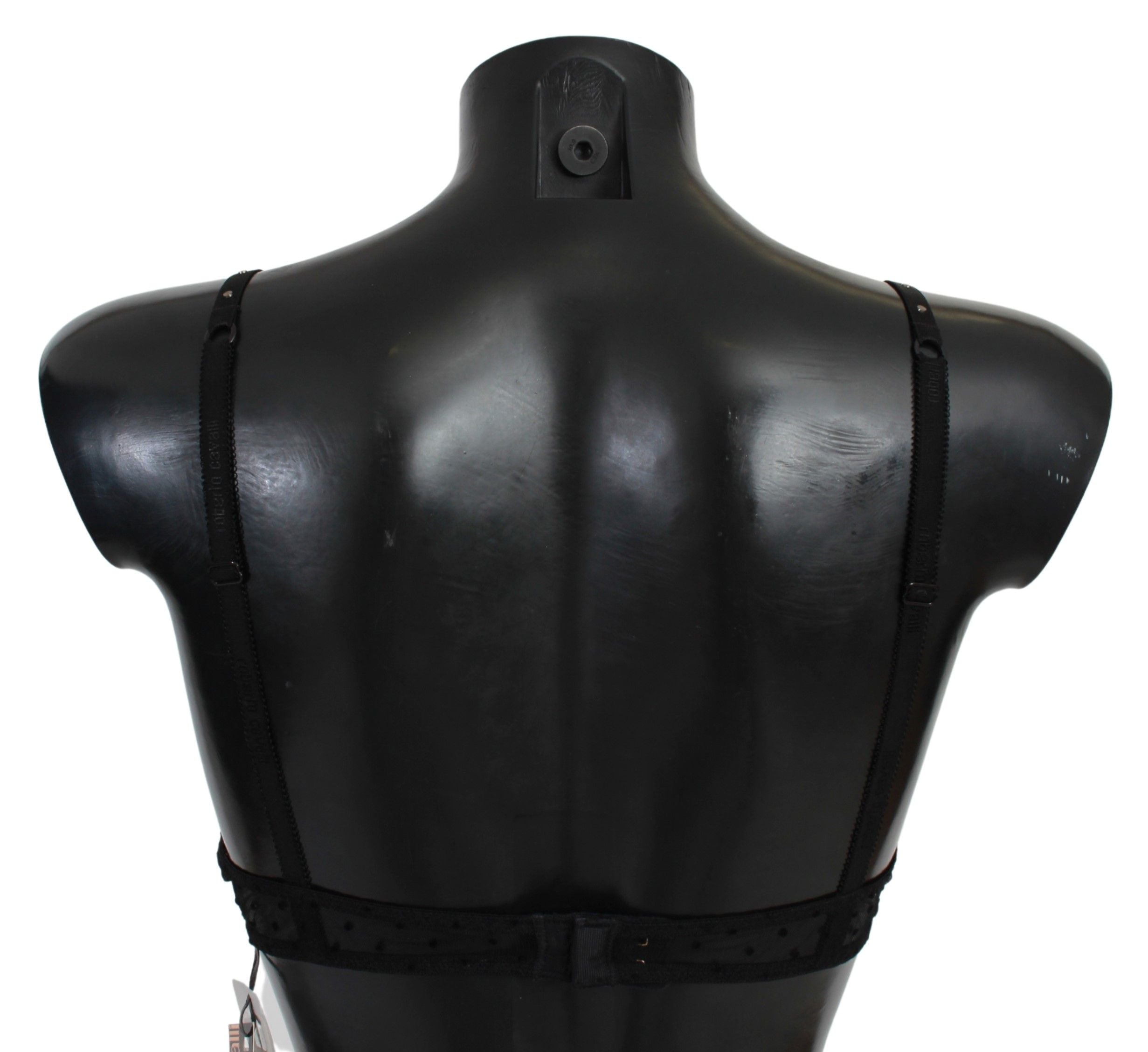 Roberto Cavalli Schwarz Rosa Spitze Push Up BH Unterwäsche