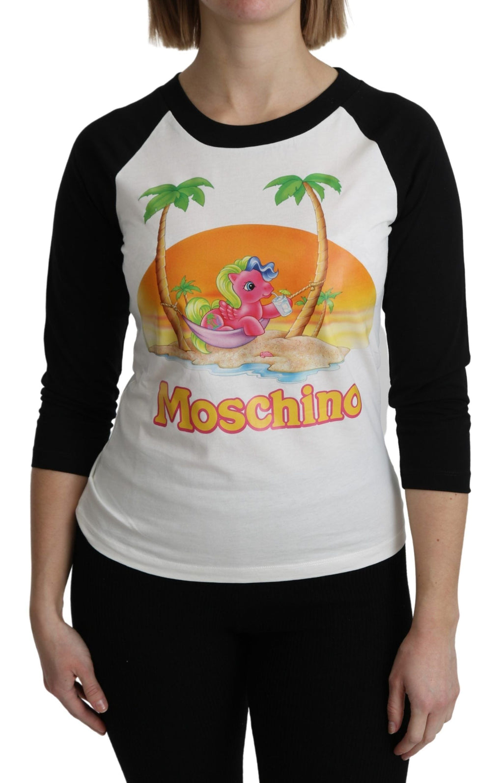 Moschino Weißes Baumwoll-T-Shirt My Little Pony Top Tshirt