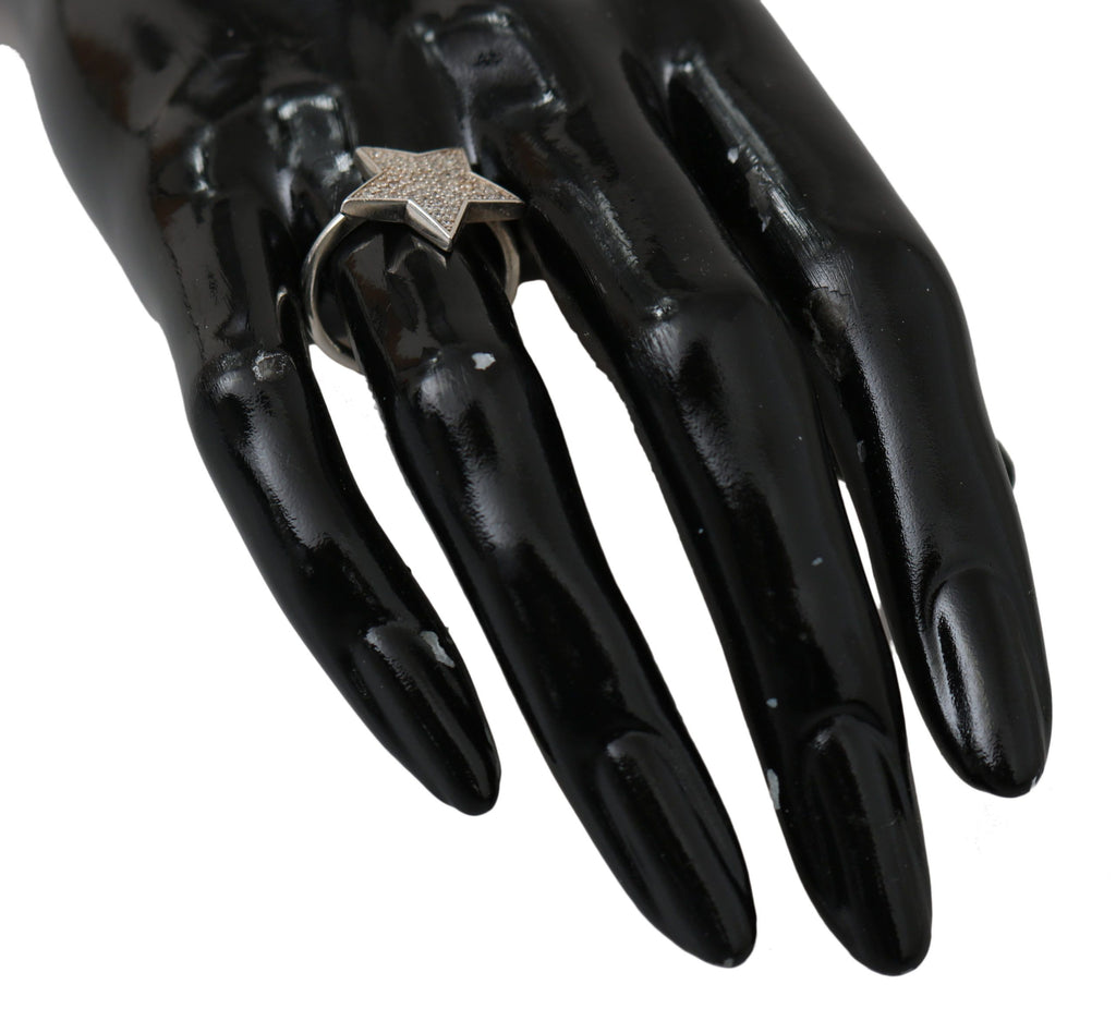 Nialaya Silber Damen klar CZ Stern 925 Ring