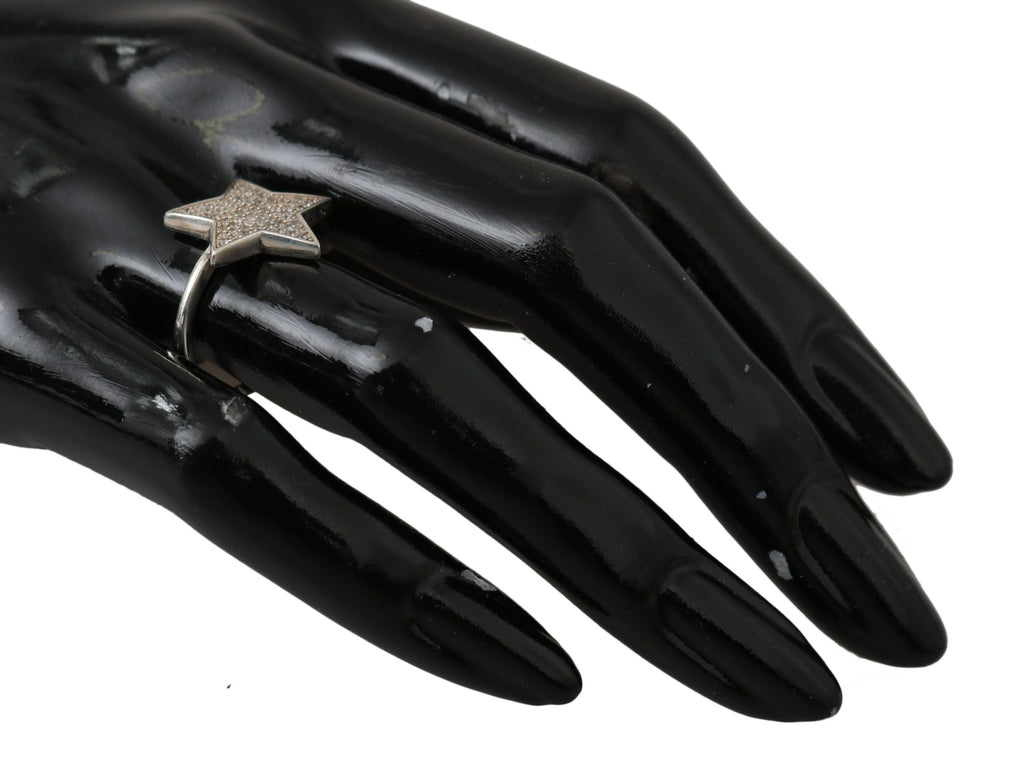 Nialaya Silber Damen klar CZ Stern 925 Ring