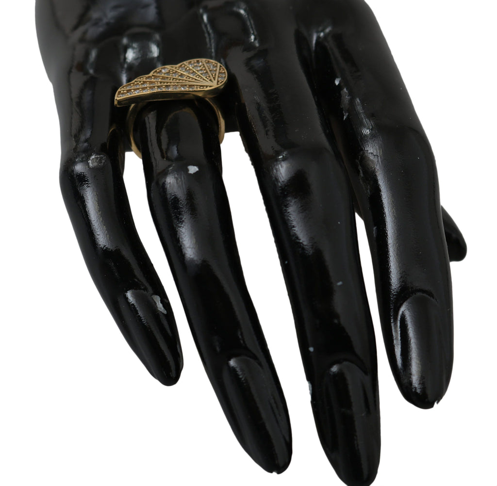 Nialaya Gold Wing Klar CZ 925 Silber Authentisch Frauen