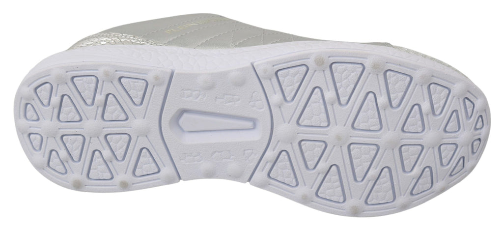 Philipp Plein Gisella Silber Polyester Turnschuhe Schuhe