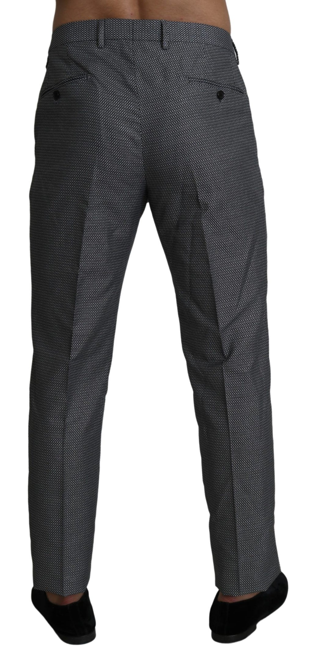 Dolce & Gabbana Graue formelle Anzugshose Slim Fit Hose