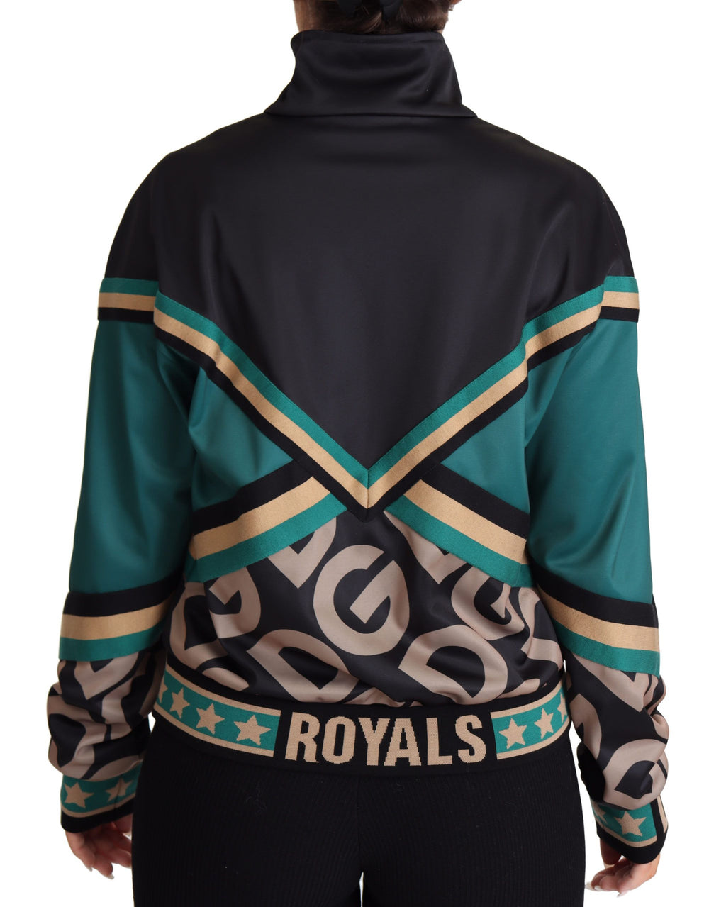 Dolce & Gabbana Multicolor DG Logo Mania Track Bomberjacke