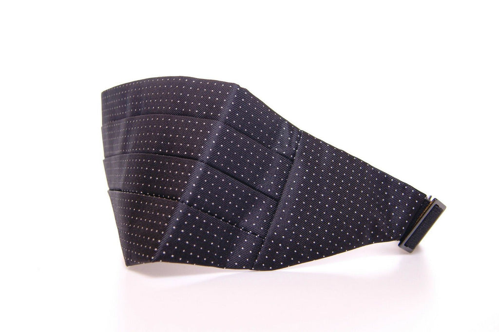 Dolce & Gabbana Eleganter schwarzer Seidenkummerbund mit Polka Dots