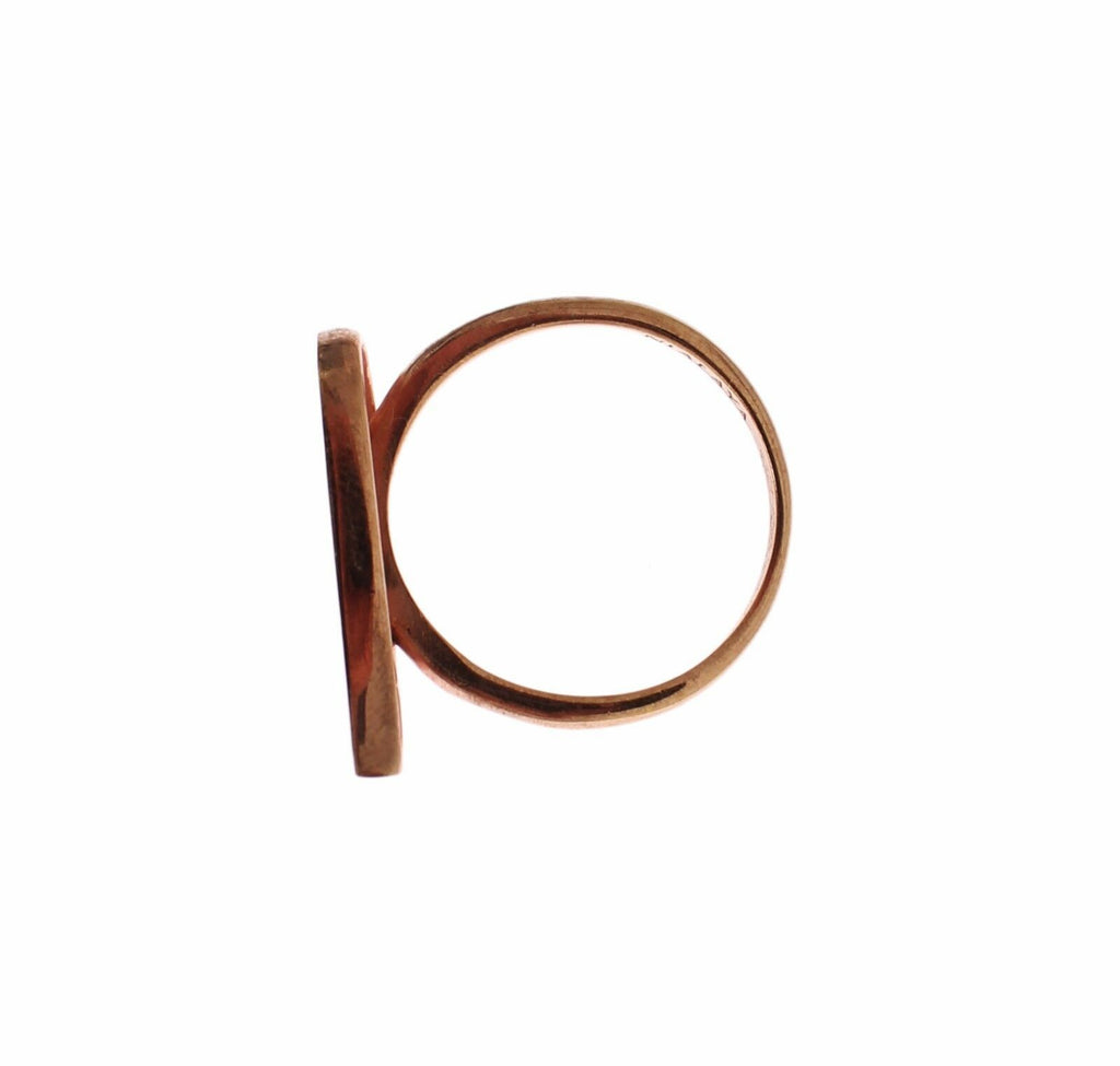 Nialaya Rosa Gold 925 Silber Frauen klar CZ Ring