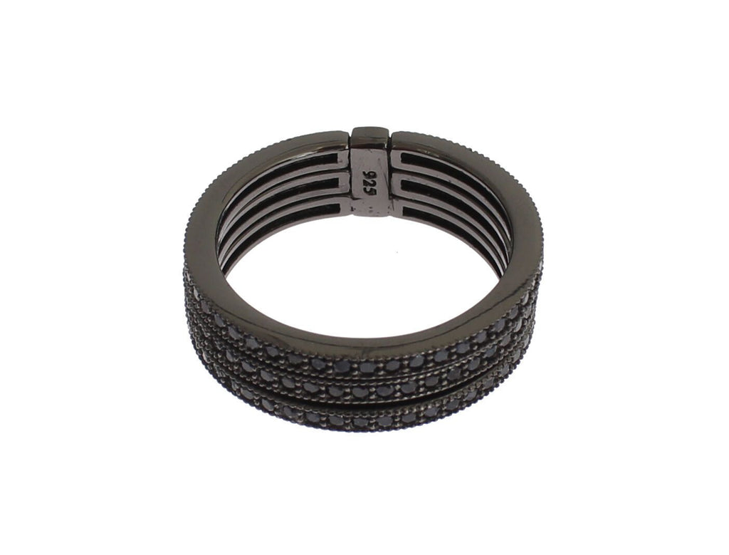 Nialaya Schwarz CZ 925 Sterling Silber Damen