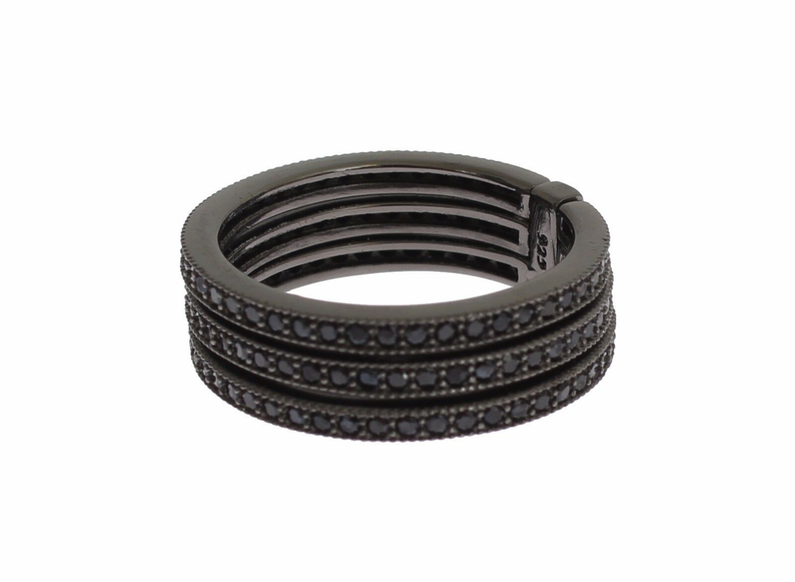 Nialaya Schwarz CZ 925 Sterling Silber Damen