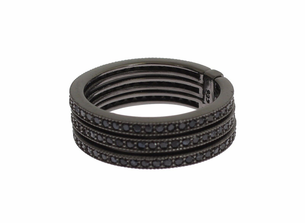 Nialaya Schwarz CZ 925 Sterling Silber Damen