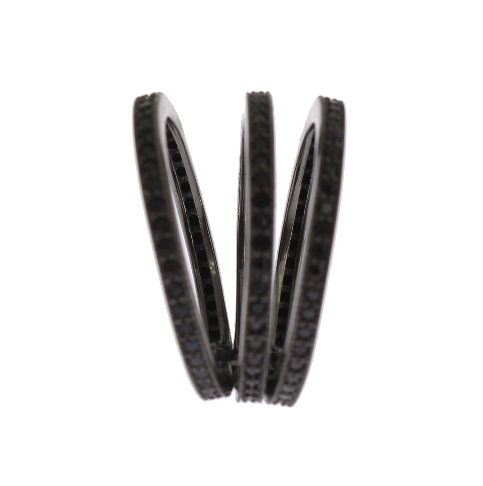 Nialaya Schwarz CZ 925 Sterling Silber Damen