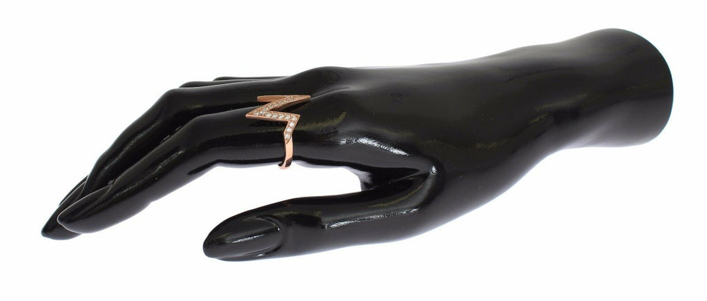 Nialaya Rosa Gold 925 Silber Frauen klar Ring