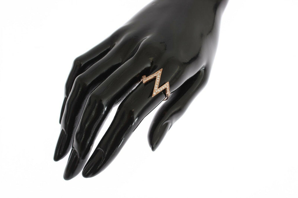 Nialaya Rosa Gold 925 Silber Frauen klar Ring