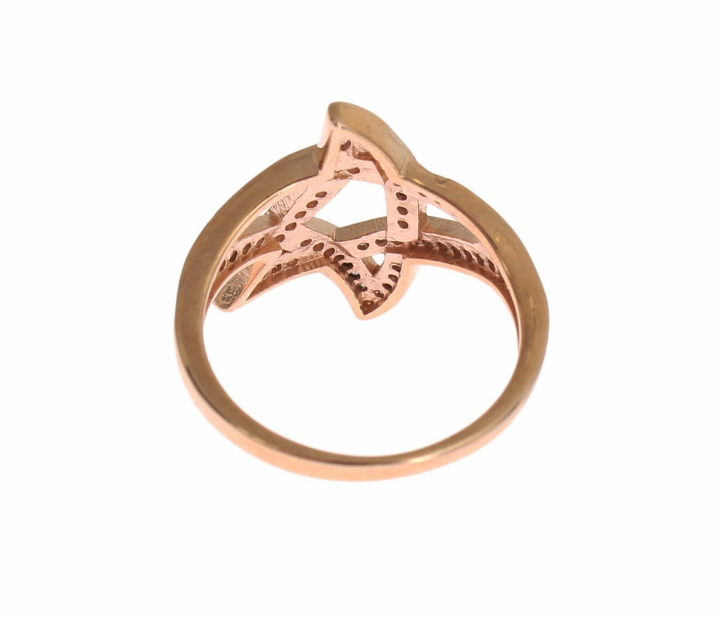 Nialaya Damen Klar CZ Gold 925 Silber Ring