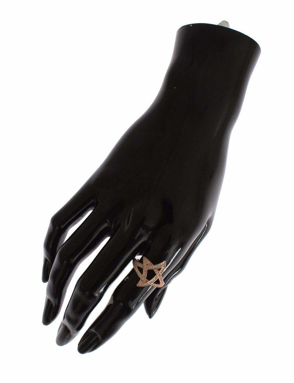 Nialaya Damen Klar CZ Gold 925 Silber Ring