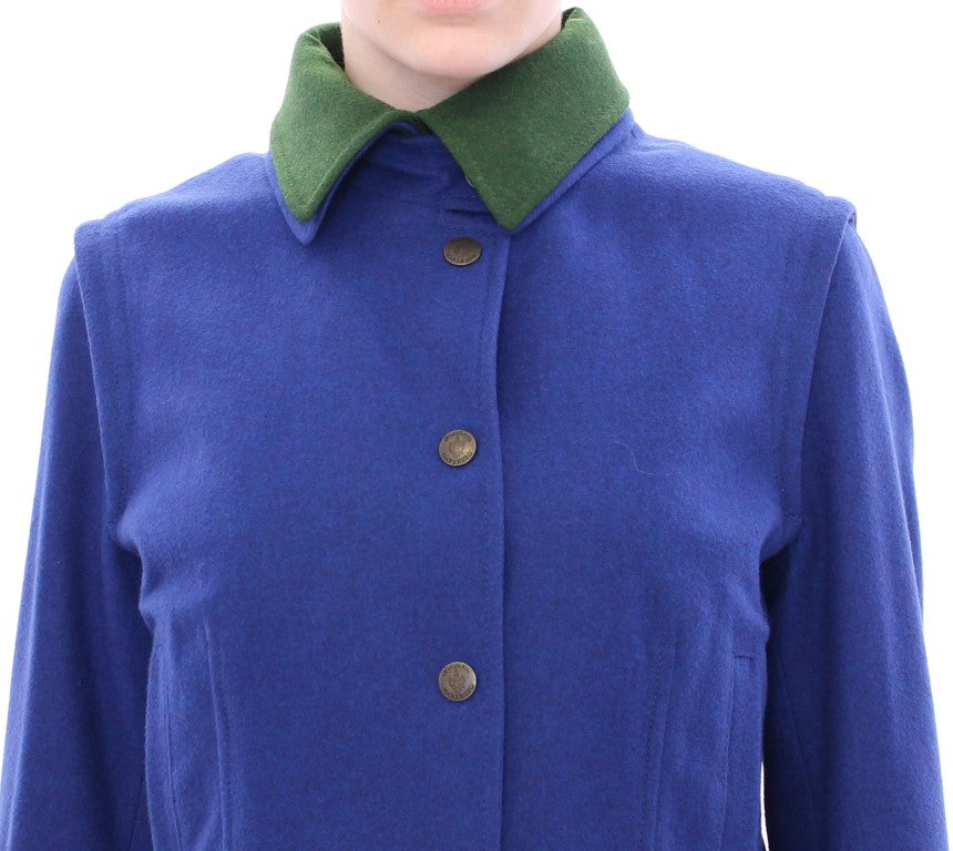 Andrea Incontri Habsburg Blau Grün Wolljacke Mantel