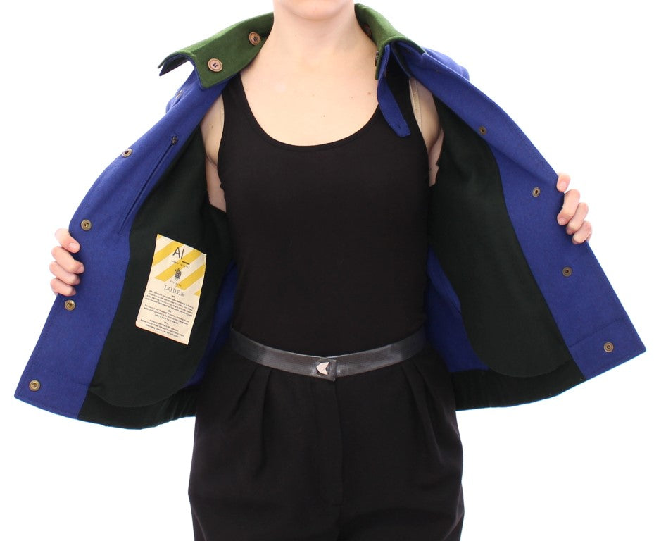 Andrea Incontri Habsburg Blau Grün Wolljacke Mantel
