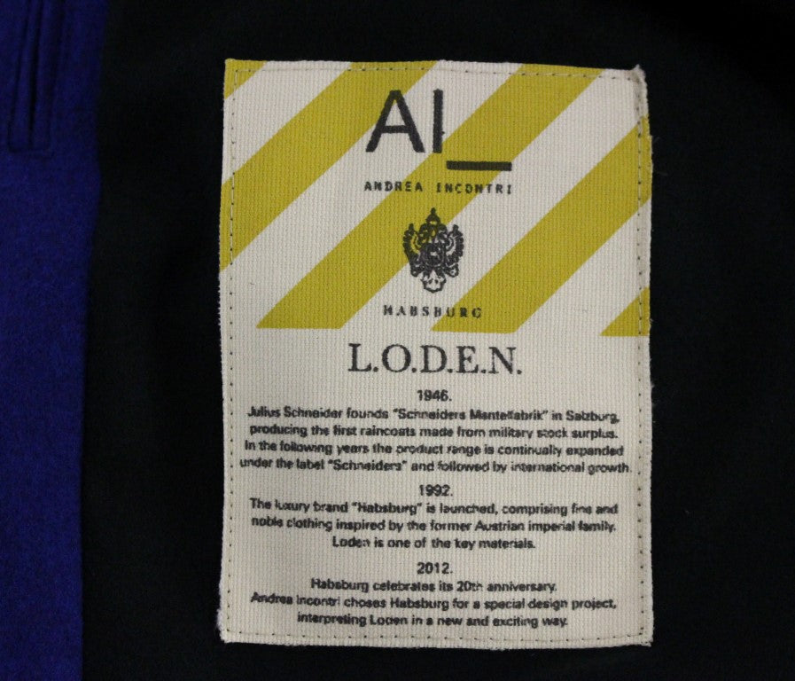 Andrea Incontri Habsburg Blau Grün Wolljacke Mantel