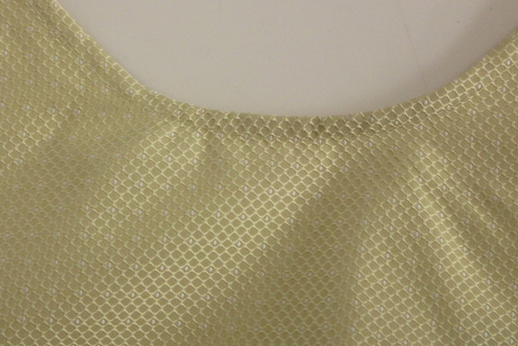 Andrea Incontri Beigefarbenes ärmelloses Shift-Minikleid