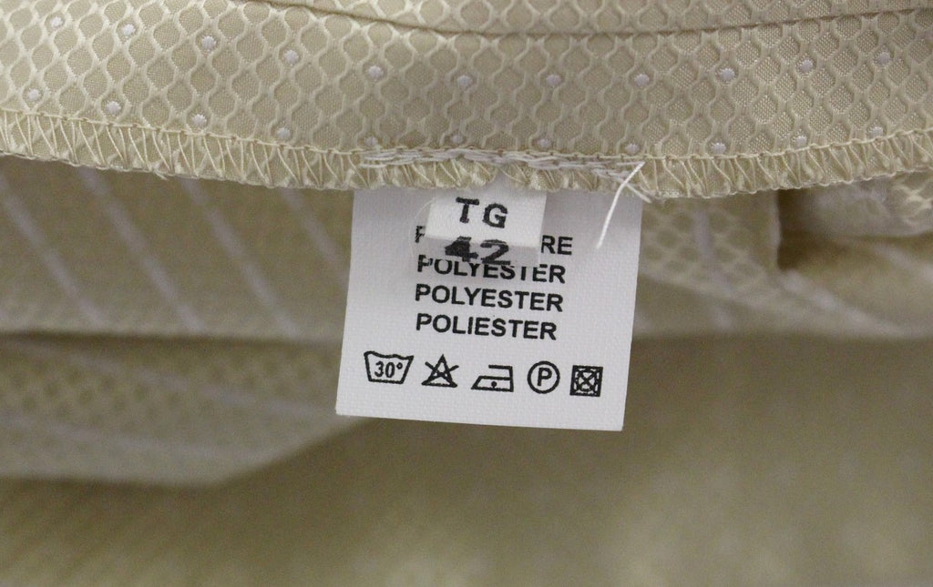 Andrea Incontri Beigefarbenes ärmelloses Shift-Minikleid