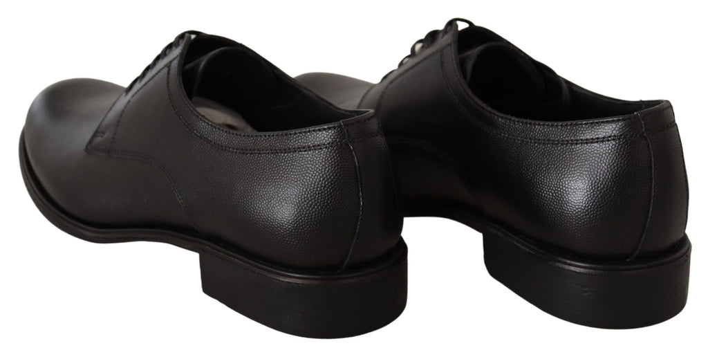 Dolce & Gabbana Schwarze Lederschnürschuhe für Herren Formaler Derby