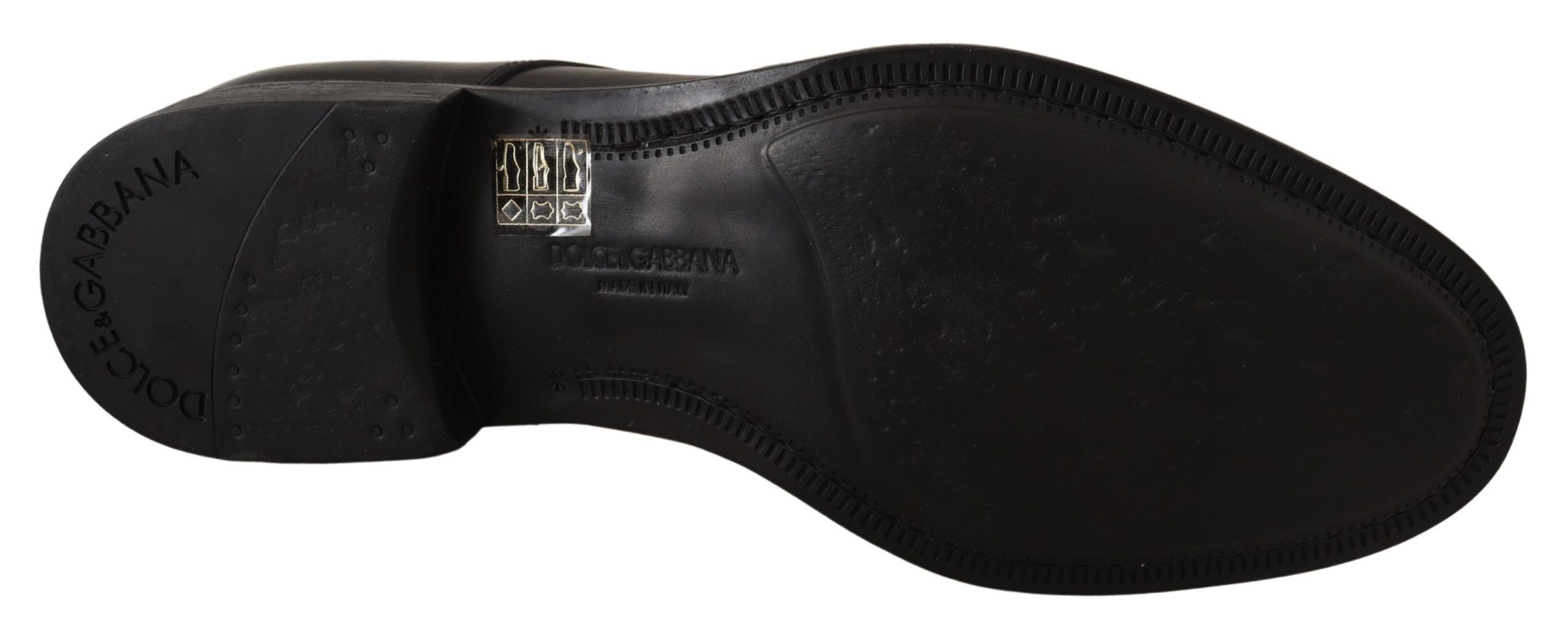 Dolce & Gabbana Schwarze Lederschnürschuhe für Herren Formaler Derby