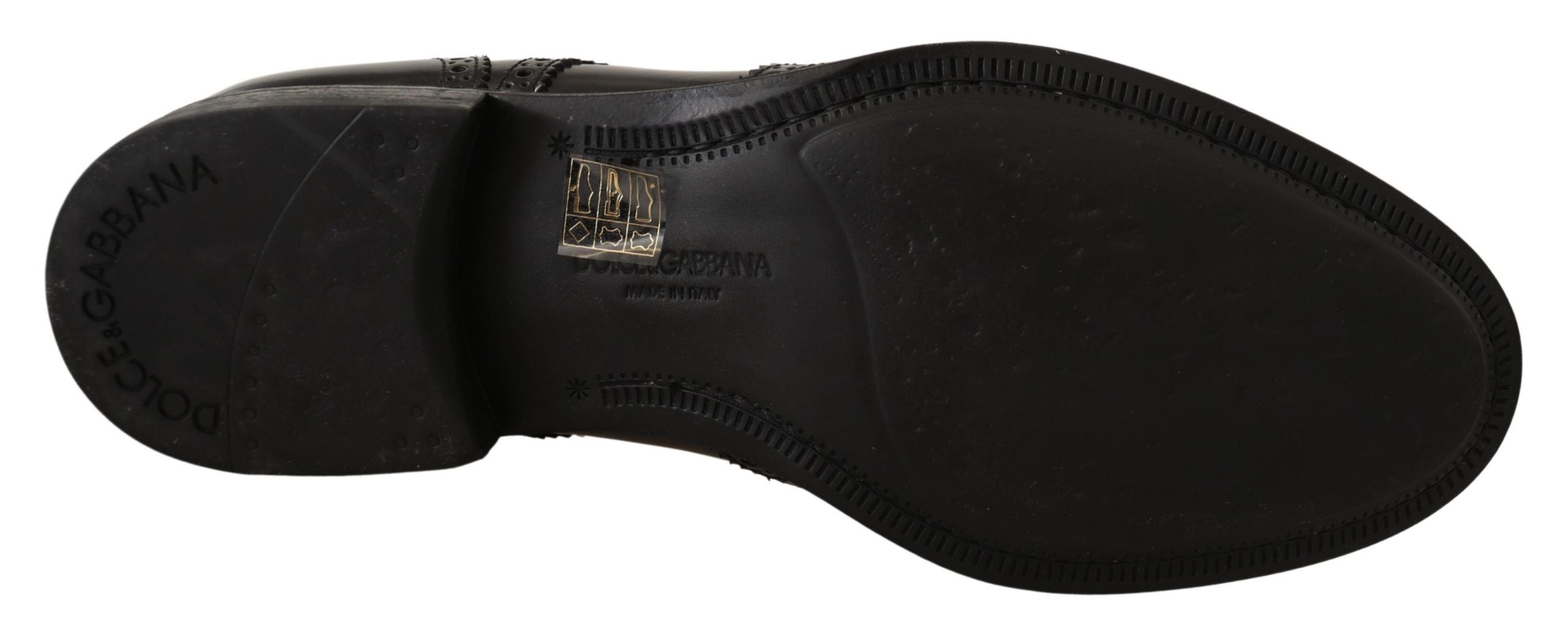 Dolce & Gabbana Schwarze Leder Oxford Wingtip Formelle Schuhe