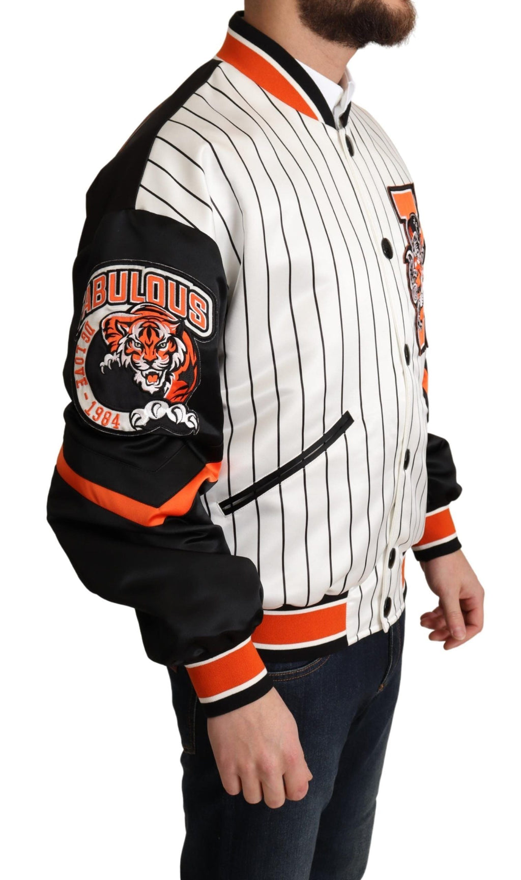 Dolce & Gabbana Multicolor Bomber King Logo #DGMILLENNIALS Jacke