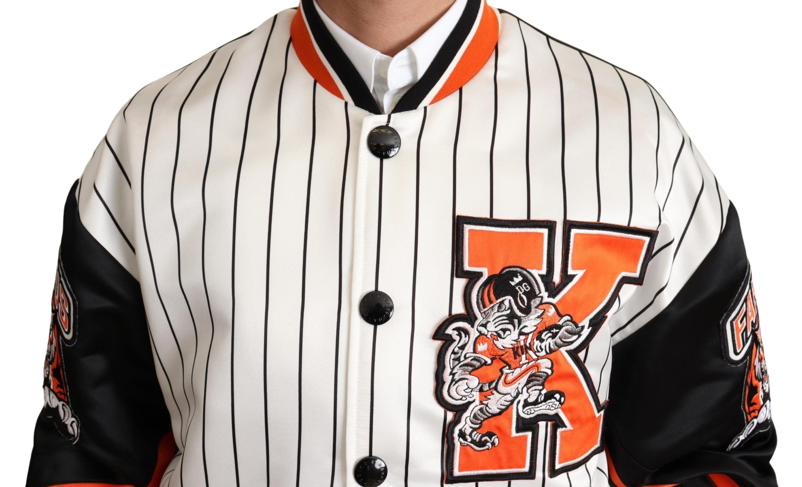 Dolce & Gabbana Multicolor Bomber King Logo #DGMILLENNIALS Jacke