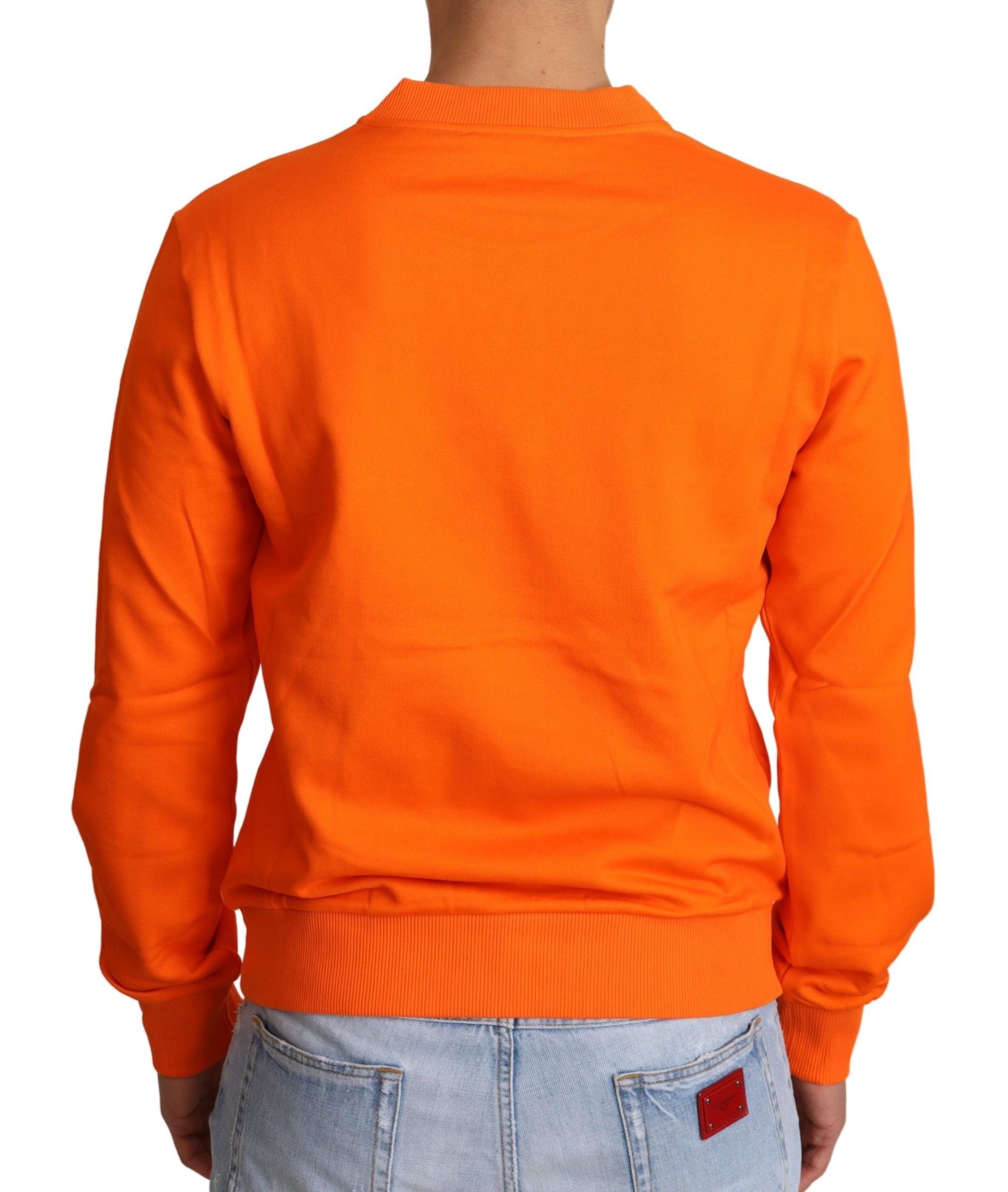 Dolce & Gabbana Orange King Ceasar Pullover aus Baumwolle