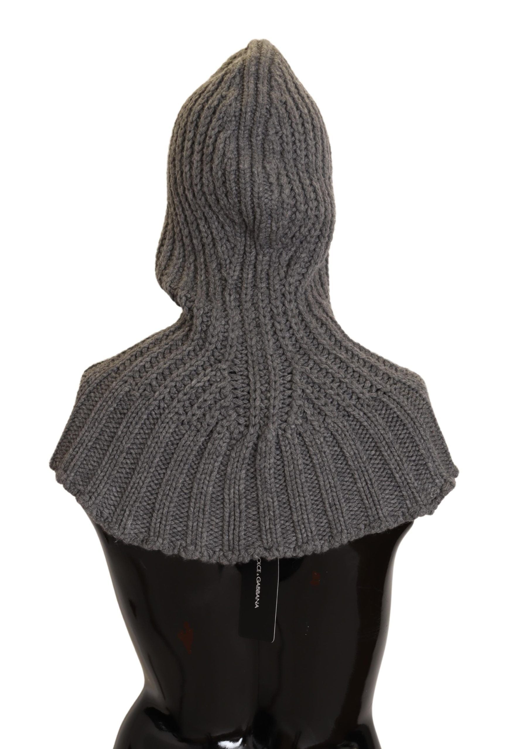 Dolce & Gabbana Grau 100% Kaschmir gestrickt Wrap One Size Schal