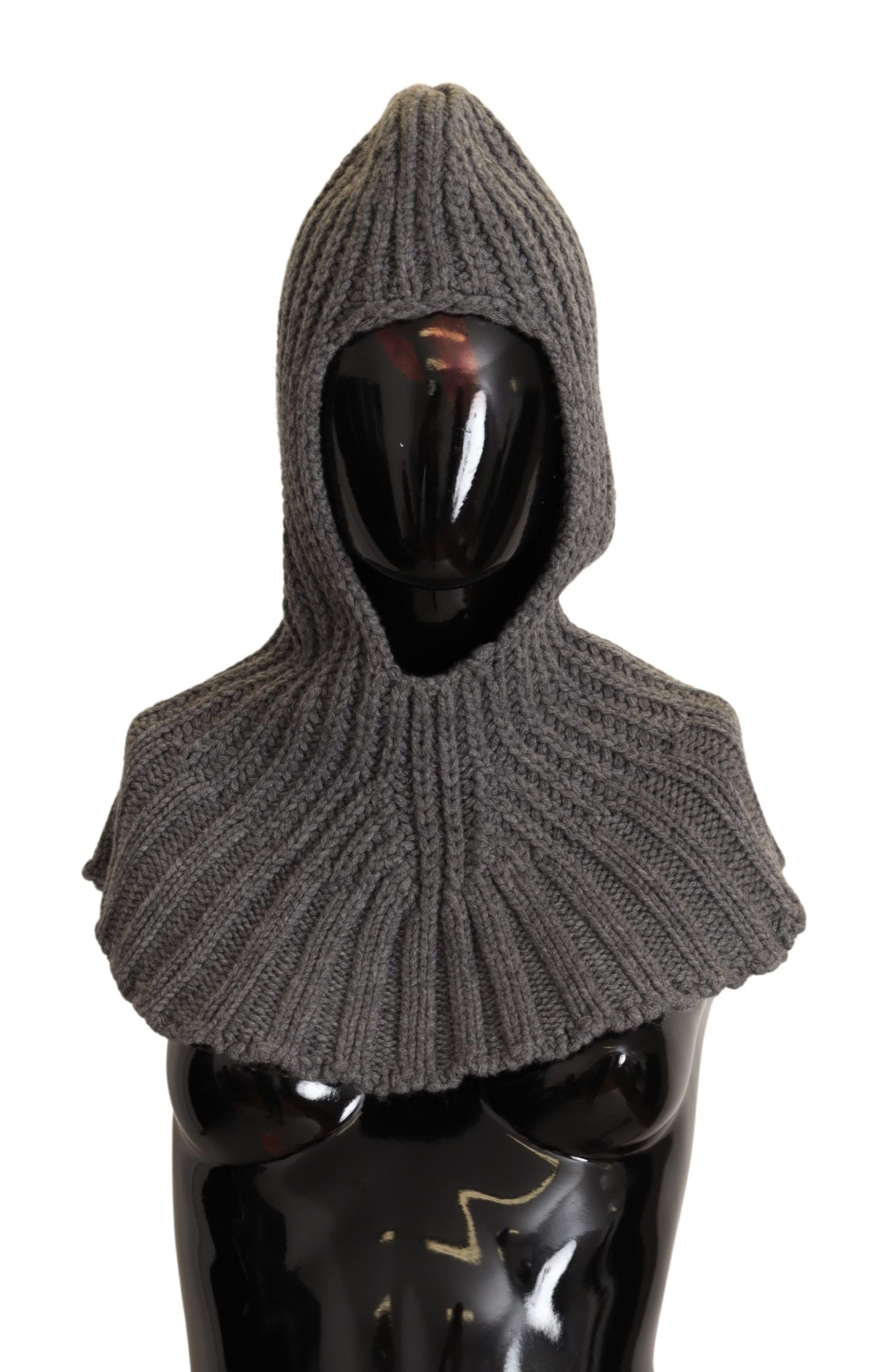 Dolce & Gabbana Grau 100% Kaschmir gestrickt Wrap One Size Schal