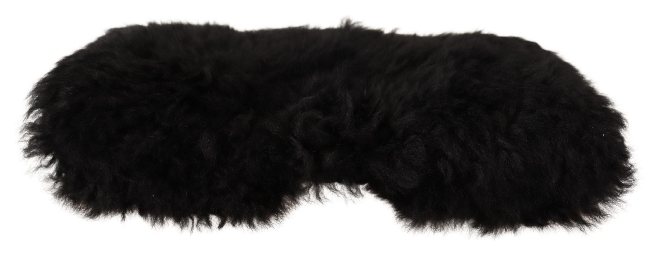 Dolce & Gabbana Schwarzer Kaschmir Pelz Frauen Beanie Frauen Hut