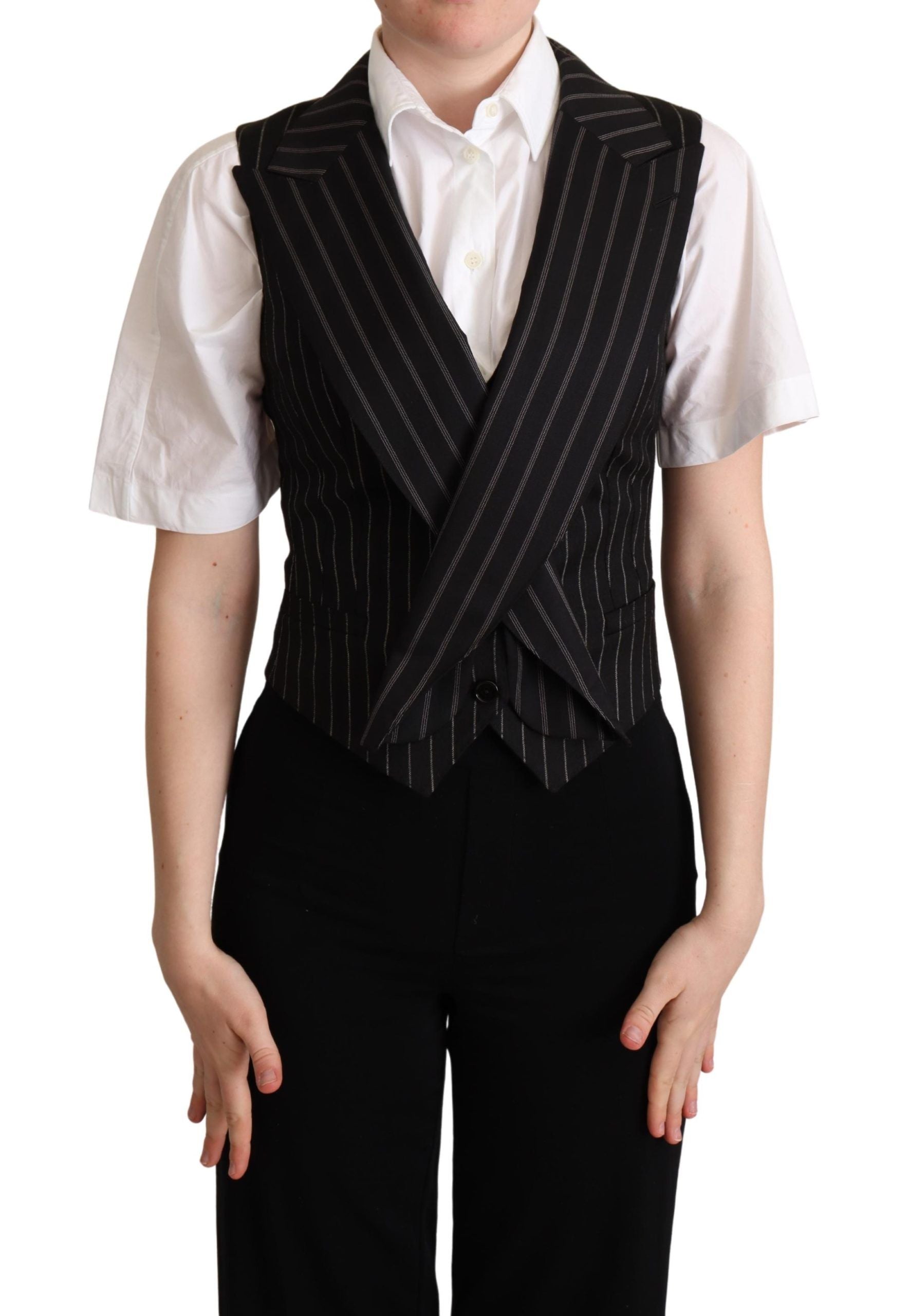 Dolce & Gabbana Elegante Weste mit Leopardenmuster - Ärmellose Weste