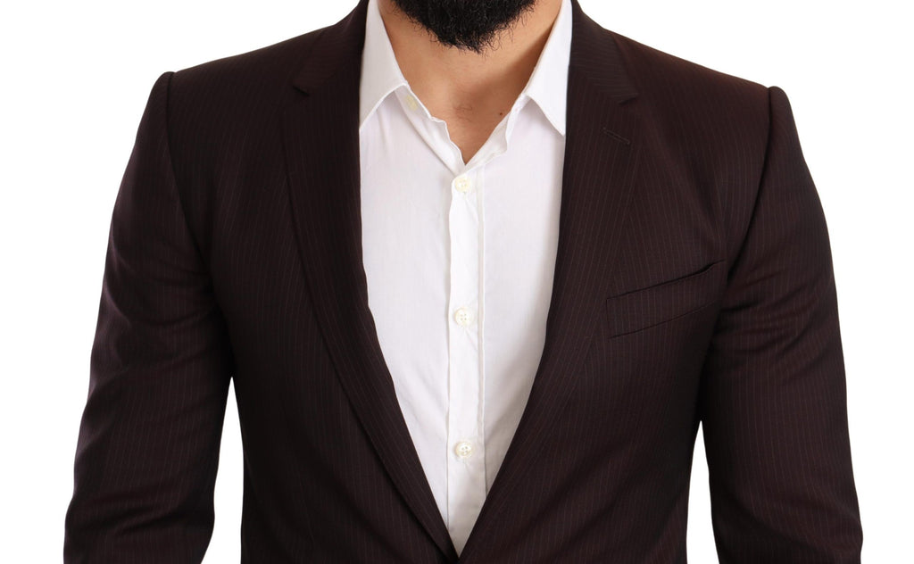 Dolce & Gabbana Bordeauxwollanzug MARTINI Slim Fit